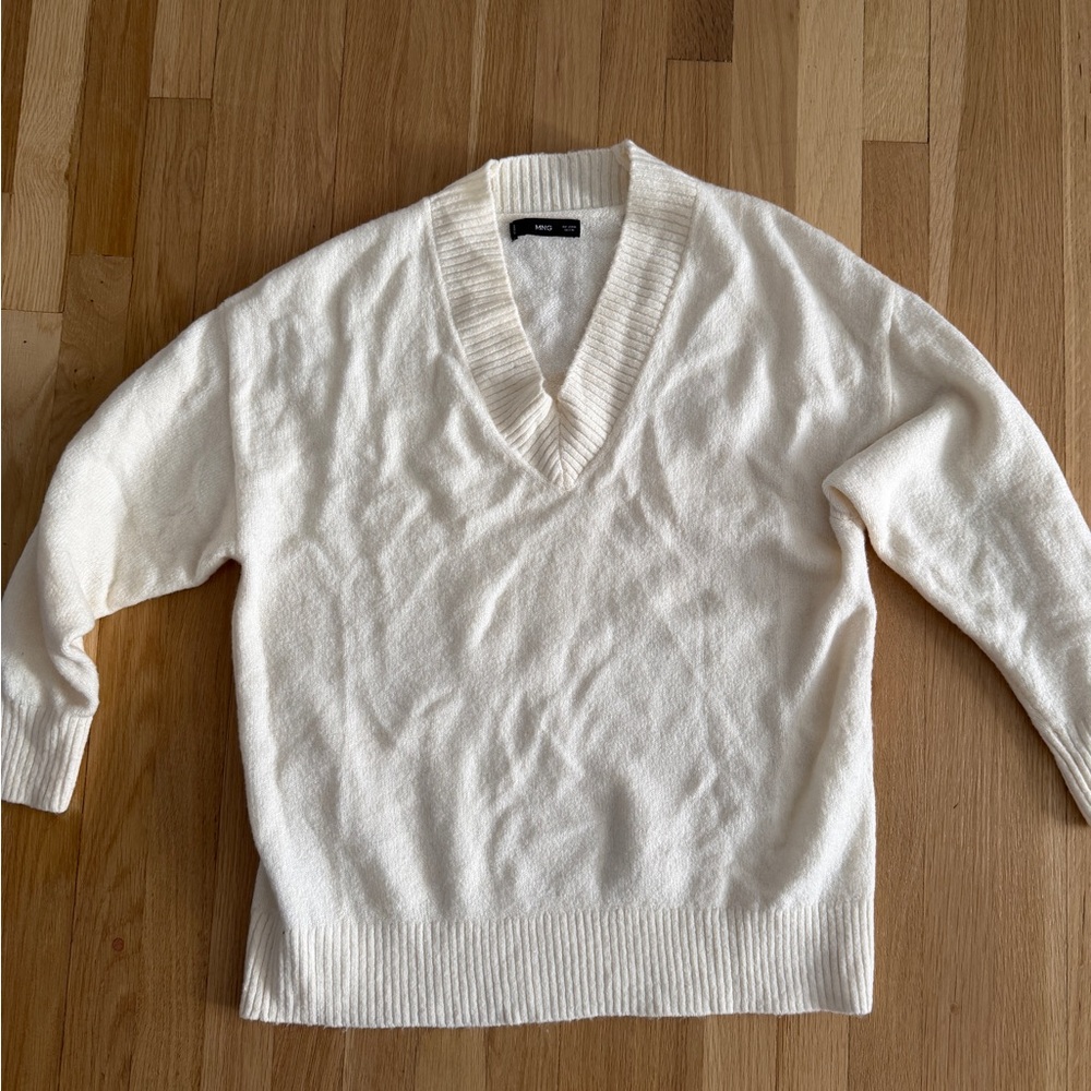 Mango Cream Knit Sweater